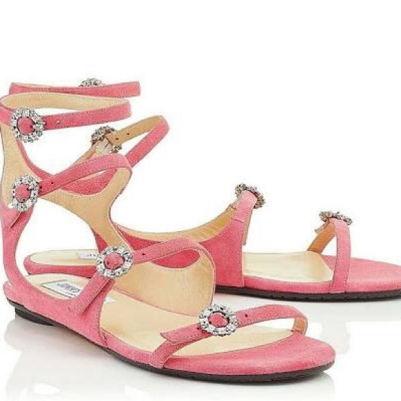 Jimmy Choo Naia Suede crystal shoes BNIB! - Picture 1 of 9